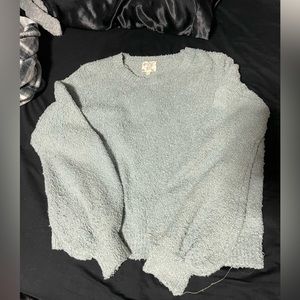 Hippie Rose Light Blue/Teal Sweater